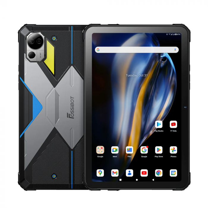 Tableta Fossibot DT2 Albastra 4G, 10.4'' HD 2K, 20GB RAM (12GB + 8GB extensibili), 256GB ROM, 64MP+32MP, Android 13, MT8781 Octa Core, 22000mAh, incarcare 66W, NFC, OTG, Wifi6, Quad Box, Dual SIM [5]
