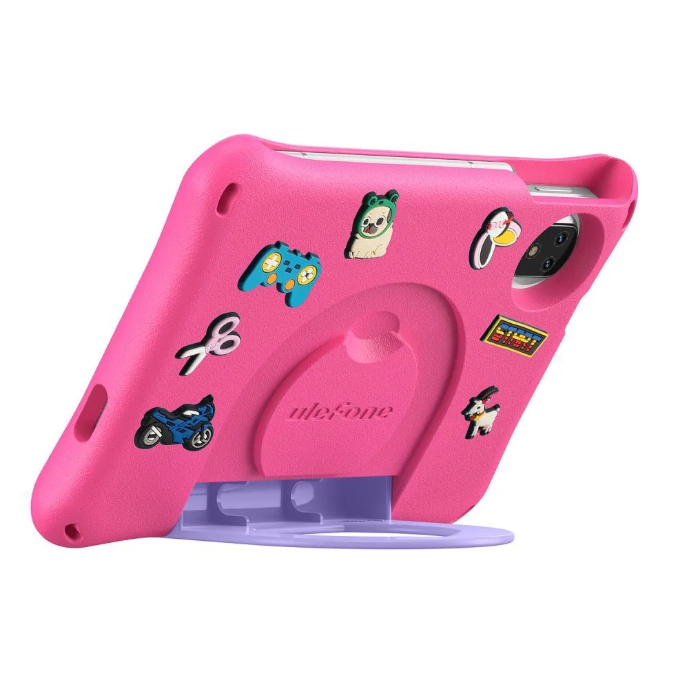 Tableta Ulefone Tab A9 Pro Kids, Roz, 4G, 8.68″ HD+ 90Hz, 8GB RAM (4GB + 4GB Extensibili), 128GB ROM, Android 15, Helio G91, 12MP, Widevine L1, Certificare TÜV, 5040mAh, 18W, Dual SIM [4]