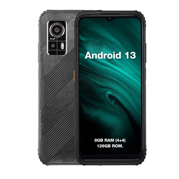 Telefon mobil AGM H6, Rugged, Ultra subtire, 4G, 6.56", 50MP AI Dual Camera, 16GB RAM (8GB + 8GB extensibili), 256GB ROM, Android 13, NFC, 4900mAh, Dual SIM [7]