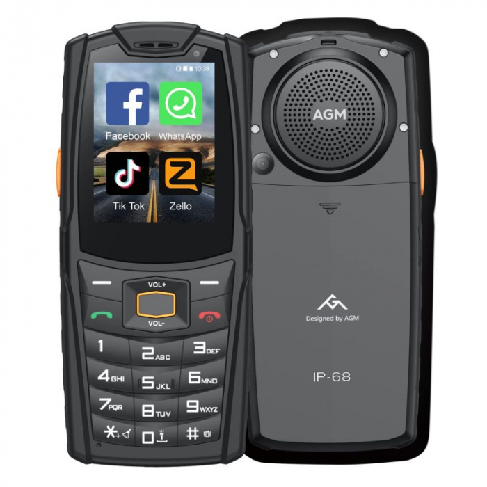 Telefon Mobil AGM M7, 4G, Display 2.4 inch, Android 8.1, 2 GB Ram, 16 GB Rom, 2500 mAh, Difuzor 3.5 W, Dual SIM