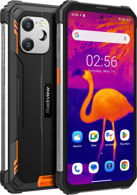 Telefon mobil Blackview BV8900 Orange, 4G, Camera termica, IPS 6.5 , 64+5 Mpx, 8GB + 8GB RAM, 256GB ROM, Android 13, 10380mAh, Dual SIM