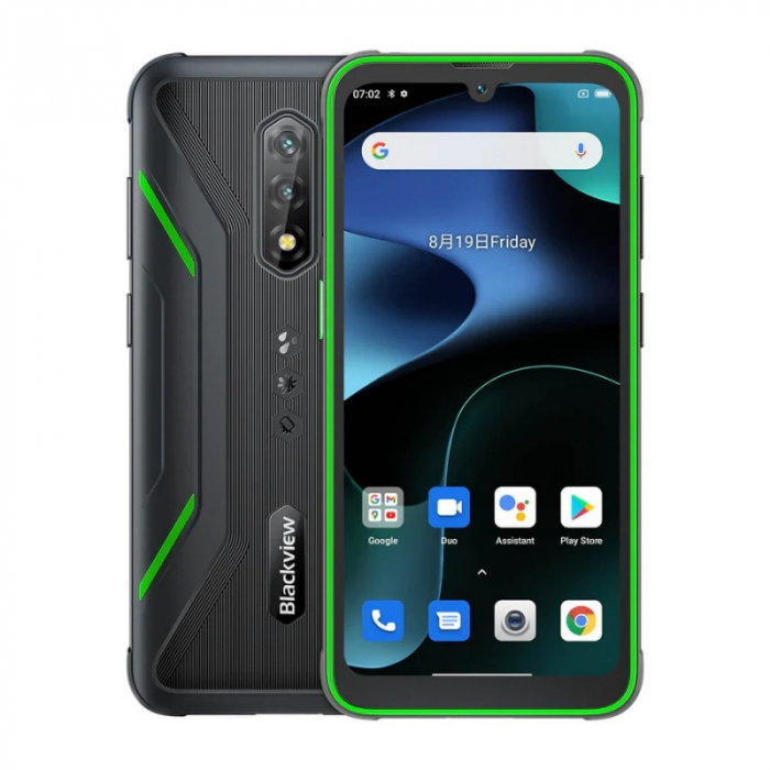 Telefon mobil Blackview BV5200 Verde, 4G, IPS 6.1 HD+, 4GB RAM extensibil, 32GB ROM, Android 12, Helio A22, 5180mAh, Power bank, Dual SIM image