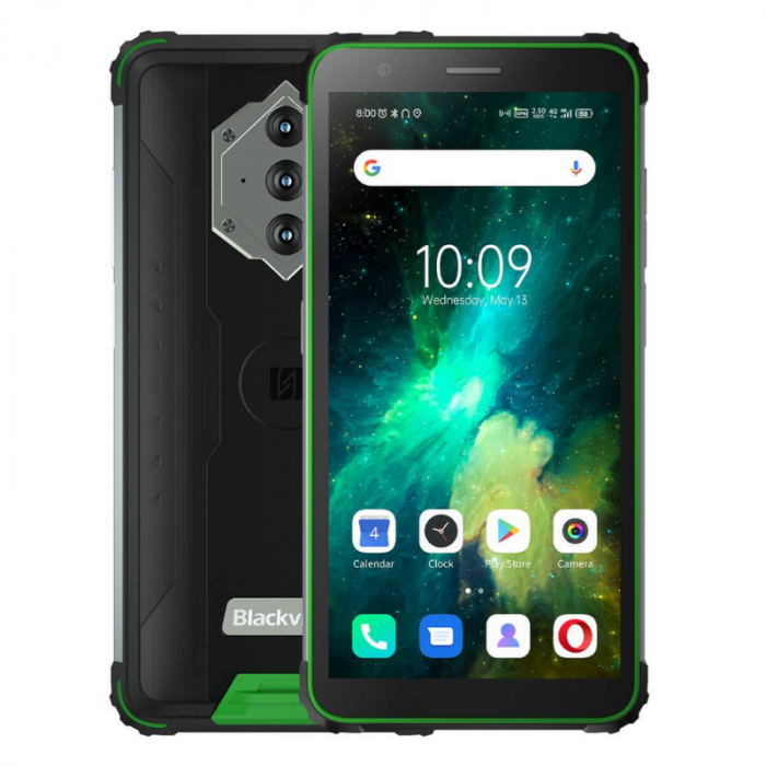 Telefon mobil Blackview BV6600E Verde, 4G, IPS 5.7 , 4GB RAM, 32GB ROM, Android 11, SC9863A OctaCore, 8580mAh, Dual SIM