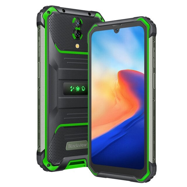 Telefon mobil Blackview BV7200 Green, 4G, 6.1 HD+, 6GB+4GB RAM, 128GB ROM, Android 12, Helio G85, 5180mAh, Power bank, OTG, NFC, Dual SIM