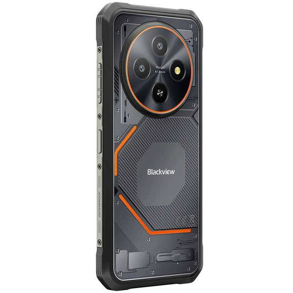 Blackview FORT 2 Ultra-slim , Okostelefon, Fekete, 4G, 6.56" 90Hz, 24GB RAM (8GB + 16GB bővíthető), 128GB ROM, Helio G81, 5000mAh, 18W Gyors Töltés, NFC, Android 15, Dual SIM [7]