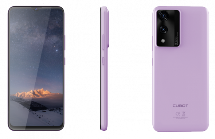 Telefon mobil Cubot A10, Mov, 4G, 6.56" HD+ 90Hz, 12GB RAM (4GB + 8GB extensibili), 128GB ROM, Android 14, SC T606 Octa-Core, 48MP+16MP, NFC, OTG, Face ID, baterie de 5100mAh, Dual SIM [2]