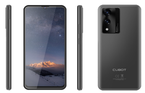Cubot A10 Mobile Phone, Black, 4G, 6.56" HD+ 90Hz, 12GB RAM (4GB + 8GB expandable), 128GB ROM, Android 14, SC T606 Octa-Core, 48MP+16MP, NFC, OTG, Face ID, 5100mAh, Dual SIM [2]