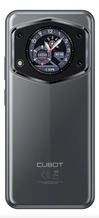 Mobiltelefon Cubot A30, szürke, 4G, 6.745" HD+ 90Hz, Dual Screen, 16GB RAM (6GB + 10GB bővíthető), 128GB ROM, Android 14, Unisoc T616, 48MP, 5100mAh, Face ID, Dual SIM [2]
