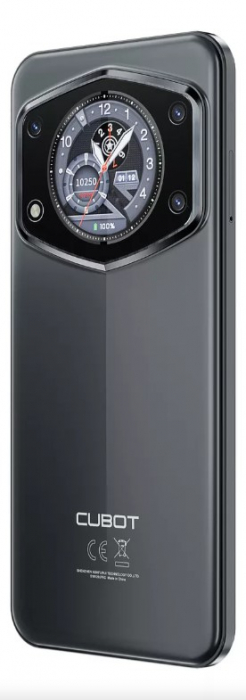 Mobiltelefon Cubot A30, szürke, 4G, 6.745" HD+ 90Hz, Dual Screen, 16GB RAM (6GB + 10GB bővíthető), 128GB ROM, Android 14, Unisoc T616, 48MP, 5100mAh, Face ID, Dual SIM [5]