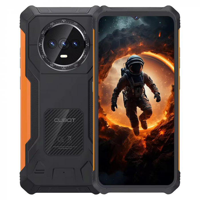Telefon mobil Cubot KingKong ES, Negru, 5G, Resigilat, 6.56   HD+ 90Hz, 16GB RAM (6GB+10GB extensibili), 128GB ROM, 48MP+2MP, Android 14, Unisoc T606, 5100mAh, Dual SIM