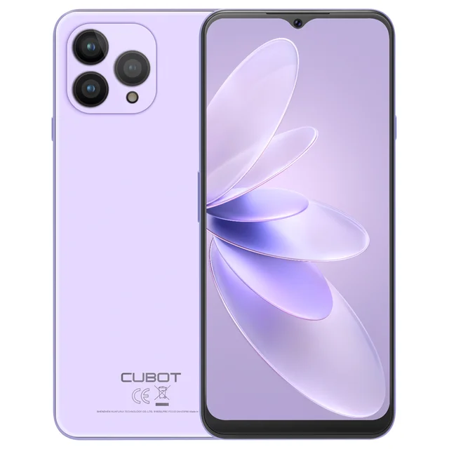 Telefon mobil Cubot P80, violet, 4G, 6.5 FHD+, 16GB RAM(8GB+8GB), 256GB ROM, 48MP+24MP, Android 13, MT8788V WA, NFC, 5200mAh, Dual SIM