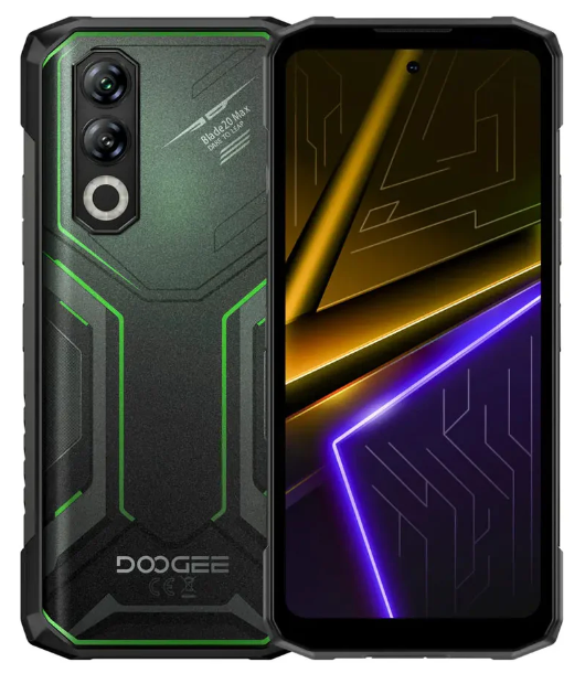 Telefon Mobil Doogee Blade 20 Max, Verde, 4G, 6.6  , HD+ IPS, 36 GB RAM (12 GB + 24 GB Extensibili), 1 TB ROM, 64 MP, Android 15, Helio G100, Night Vision + NFC, 11800 mAh, 33 W, Dual SIM