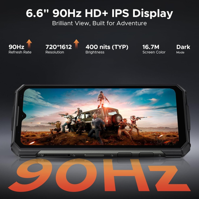 Telefon Mobil Doogee Fire 5 Ultra Gri, 4G, 256GB, 32GB RAM (8GB+24GB), Android 15, Baterie 13000mAh, Lumini Camping 1200LM, Camera 48MP AI, Selfie 8MP, Dual Sim [7]