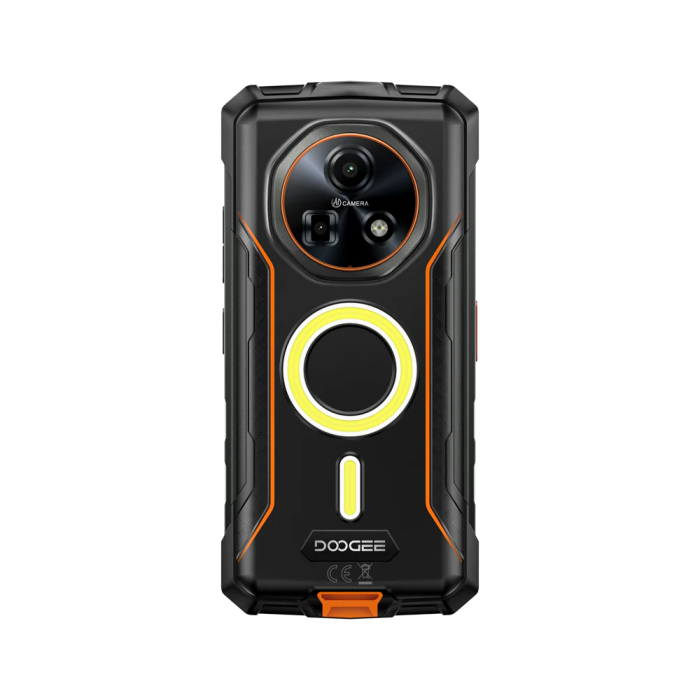 Mobiltelefon Doogee Fire 5 Ultra Narancs, 4G, 6.6", 32GB RAM (8GB+24GB bővíthető), 256GB, Bluetooth-os walkie-talkie, Android 15, 13000mAh, 1200LM-es kempinglámpák, Face ID, 18W, Dual SIM [2]