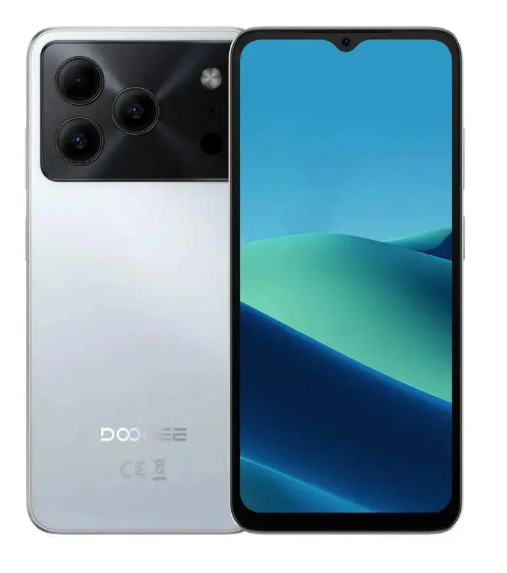 Telefon Mobil Doogee Note 56 Plus, Alb, 4G, 6.56" HD+ IPS 90Hz, 48GB RAM (6GB + 42GB Extensibili), 256GB ROM, 50MP, Android 16, Unisoc T7225, Gemini AI, NFC, 6150mAh, 18W, Dual SIM [1]