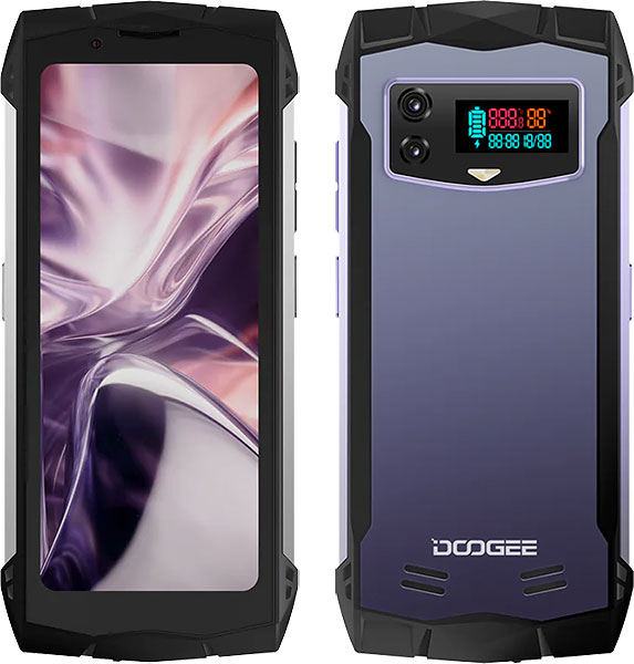 Telefon mobil Doogee S Mini Purple, 4G, AMOLED 4.5 QHD, 15 GB Ram (8GB + 7GB), 256GB ROM, G99, Android 13, 3000mAh, Dual SIM