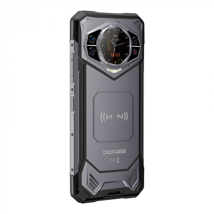 Telefon mobil Doogee S200X, Gri, 5G, Dual Display (6.72"+1.32") 2.4K AMOLED, Functii AI Foto, 32GB RAM (12GB + 20GB extensibili), 512GB ROM, 100MP, Android 14, Dimensity 7050, 10100mAh, Dual SIM [2]