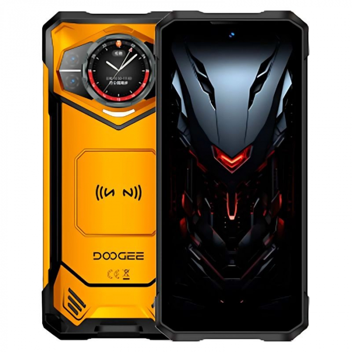 Doogee S200X VIP Mobile Phone, Gold, 5G, Dual Display 6.72"+1.32", AMOLED, 32GB RAM (12GB+20GB expandable), 256GB ROM, 100MP, Android 14, Dimensity 7050, 10100mAh, Earphones, Dual SIM [2]