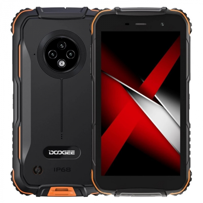 Telefon mobil Doogee S35T Orange, 4G, IPS 5.0 HD, 3GB RAM, 64GB ROM, Android 11, UMS312 QuadCore, IP68, 4350mAh, Dual SIM