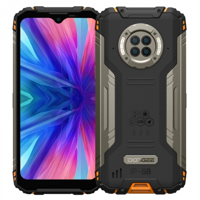 Telefon mobil Doogee S96 GT Orange, 4G, LCD 6.22 , 8GB RAM, 256GB ROM, Infrared Night Vision, Android 12, Helio G95 OctaCore, NFC, 6350mAh