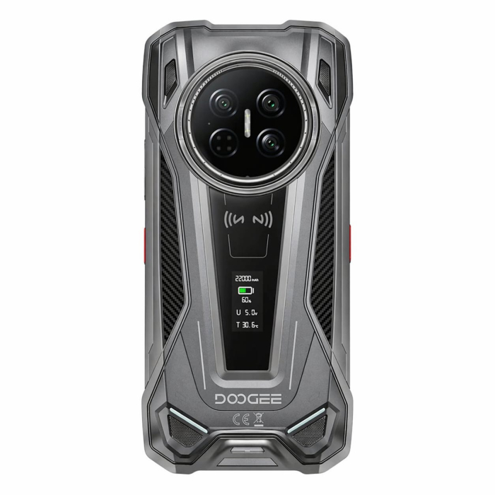 DOOGEE V Max 2 Smartphone, Gray, 5G, 6.78" 120Hz, 48GB RAM (16GB + 32GB expandable), 512GB, Dimensity 8300, 22000mAh, 120W Fast Charging, 1000LM Camping Light, Android 16, NFC, Dual SIM [2]