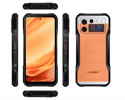 Mobile Phone Doogee V20S, Orange, 5G, Dual Display (6.43" + 1.58") Amoled FHD+, 32GB RAM (12GB + 20GB expandable), 256GB ROM, 50MP, Android 13, Dimensity 6020, NFC, OTG, 6000mAh, 33W, Dual SIM [2]