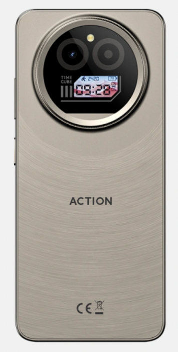 Telefon mobil F150 Action A5 Pro Gri, 4G, 6.88" HD+, 8GB RAM (3GB + 5GB extensibil), 256GB ROM, Android 15 Go, Octa-Core, Face ID, Camera 16MP, 5100mAh, Dual SIM [3]