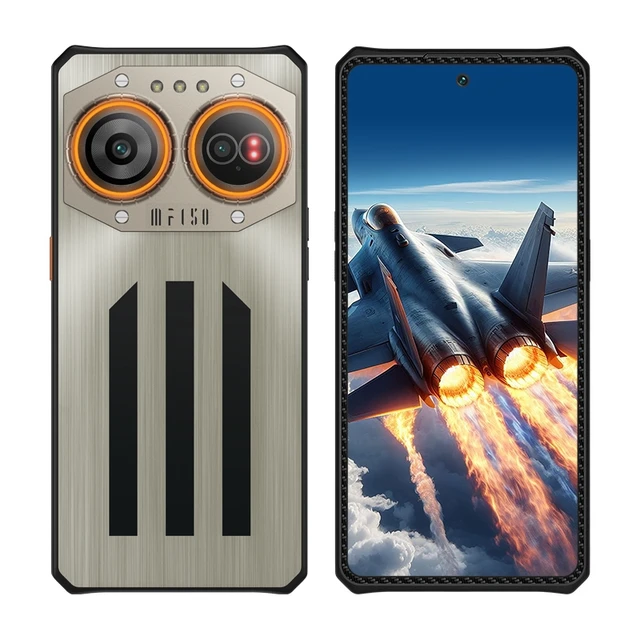 Telefon mobil F150 Air2 Ultra Gri, Rugged ultra slim, 5G, Resigilat, 6.8   AMOLED FHD+ 120Hz, 32GB RAM (16GB + 16GB extensibili), 512GB ROM, 108MP, Night Vision 64MP, Amprenta, 65W, Dual SIM