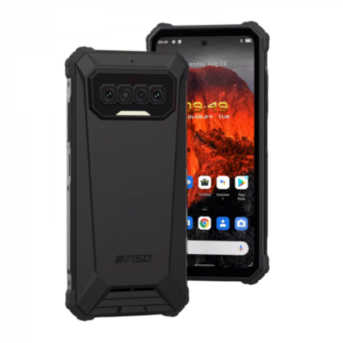 Telefon mobil F150 R2022 Negru Resigilat, 6.78 FHD+ 90Hz, 8GB RAM, 128GB ROM, Android 11, Helio G95 OctaCore, NFC, IP68, 8300mAh, Dual SIM