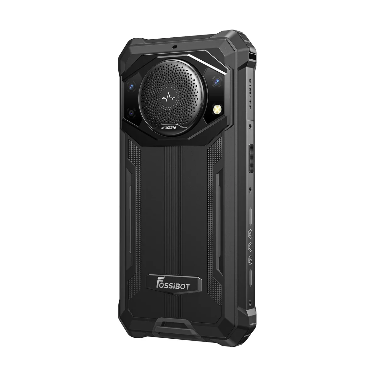 FOSSiBOT F101P Fekete Mobiltelefon, 4G, 5,45" HD+ IPS, 7GB RAM (4GB+3GB bővíthető), 64GB ROM + 128GB TF kártya, Android 13, 24MP AF + 5MP + 0,3MP, 10600mAh, 18W, NFC, Face ID, Hibrid Dual SIM [5]