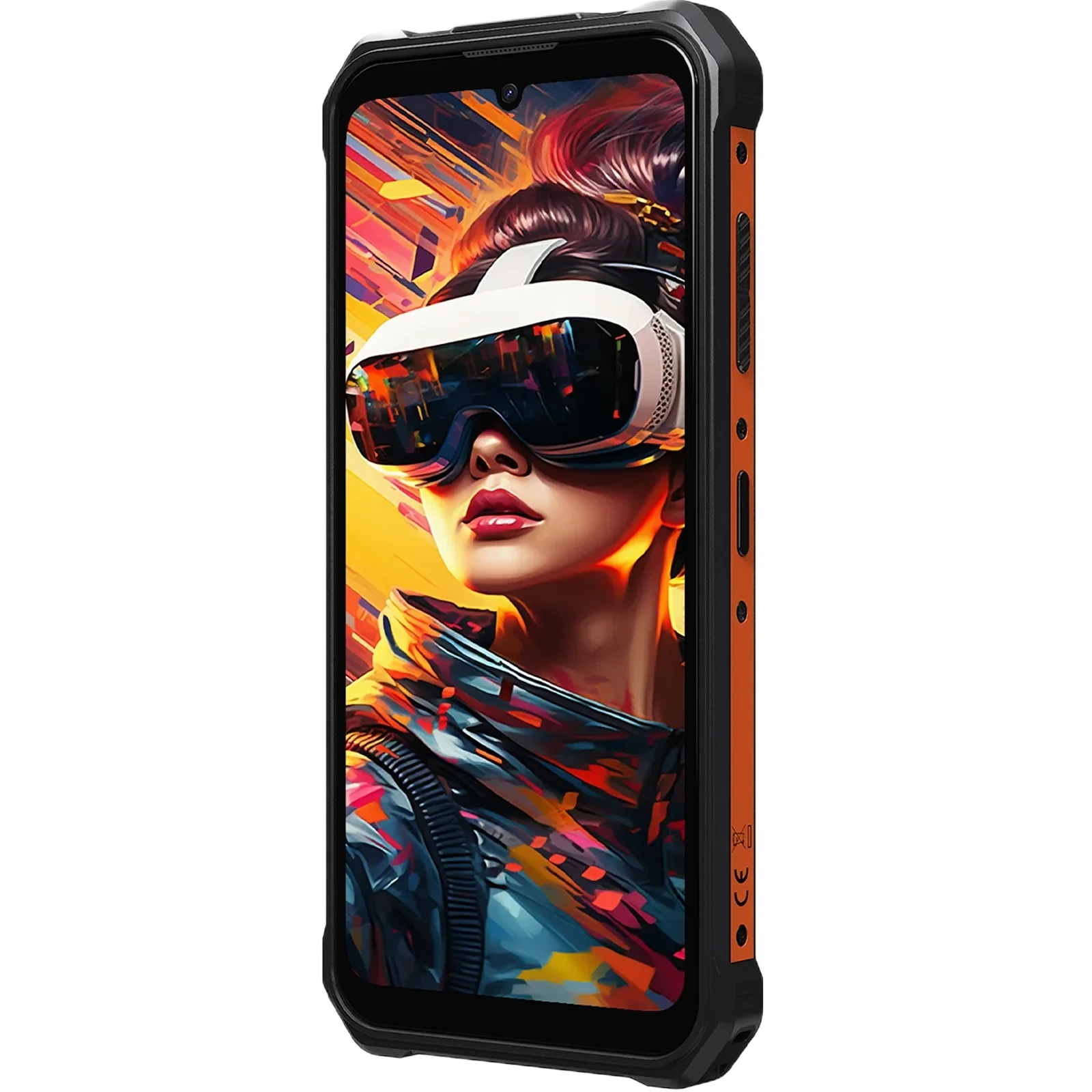 FOSSiBOT F110L 4G Black Mobile Phone, Orange, 6.745” HD+ Display, 12GB RAM (8GB + 4GB Expandable), 128GB ROM, Unisoc Tiger T615, 50MP + 8MP Camera, 10000mAh Battery, 128dB Speaker, 120LM Flashlight [5]