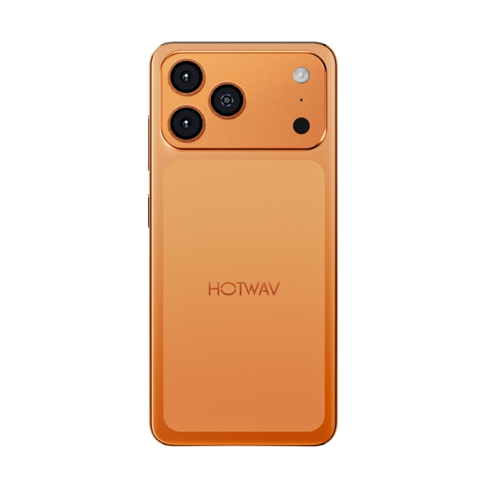 Mobiltelefon HOTWAV A17 Pro Max, Narancssárga, 4G, 6,75" IPS, 16 GB RAM (4 GB + 12 GB bővíthető), 128 GB ROM, 13 MP kamera, Android 15, ASR8662 nyolcmagos processzor, Wi-Fi 6, Bluetooth 5.4, Dual SIM [2]