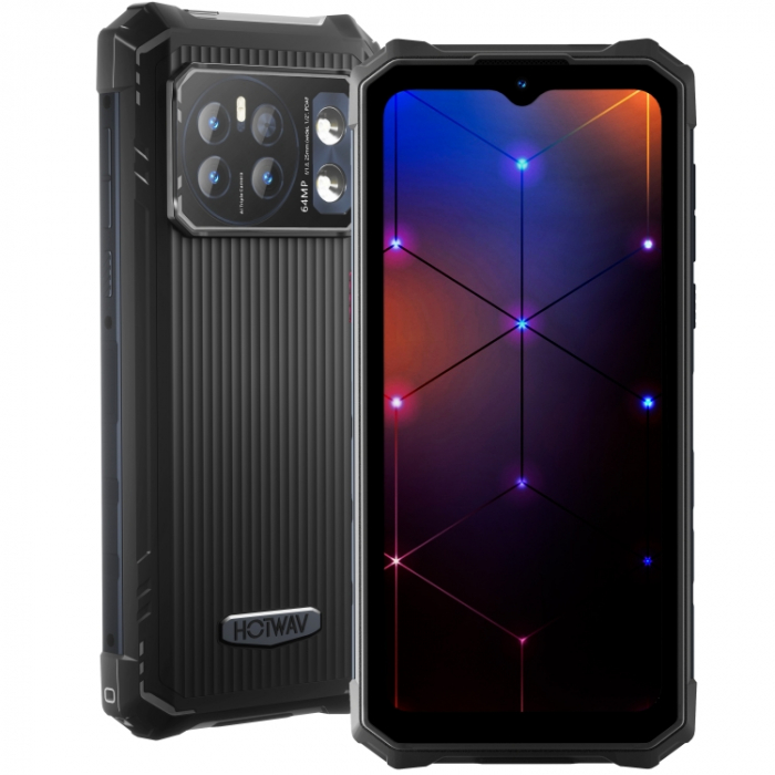 Telefon mobil HOTWAV Cyber 13, Negru, 4G, 6.6" FHD+, 16GB RAM(8GB + 8GB extensibil), 128GB ROM, Android 14, Unisoc T606, 10800mAh, NFC, Face ID, Dual SIM [4]
