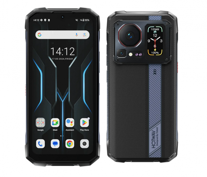 Telefon mobil HOTWAV Cyber 16 Pro, Negru, 4G, 6.6,  ³ 2K 120,  Hz, 24,  GB (8GB + 16GB extensibili), 512,  GB ROM, 108,  MP, Android 15, Helio G100, Ecran tactil spate, NFC, 6280mAh, 33W, Dual SIM