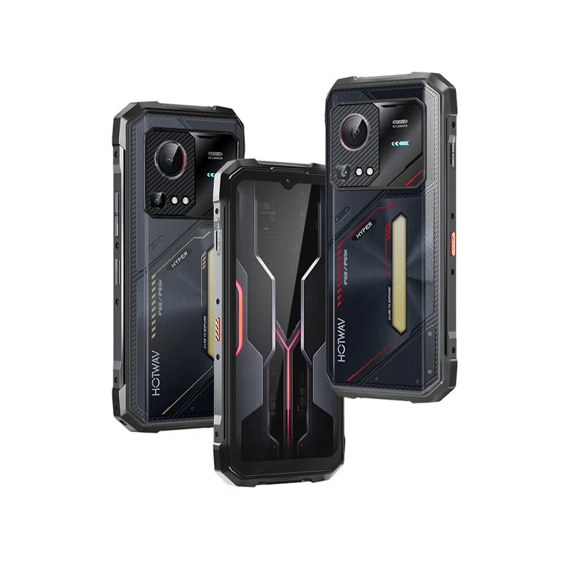 Mobile Phone HOTWAV Hyper 7S, Red, 5G, 6.6″ HD+ IPS 120 Hz, 16GB (4 GB+12 GB Expandable), 256 GB ROM, 21 MP, Android 15, Unisoc T8200, Camping Light & Dynamic RGB, 10800 mAh, 20 W, Dual SIM [4]