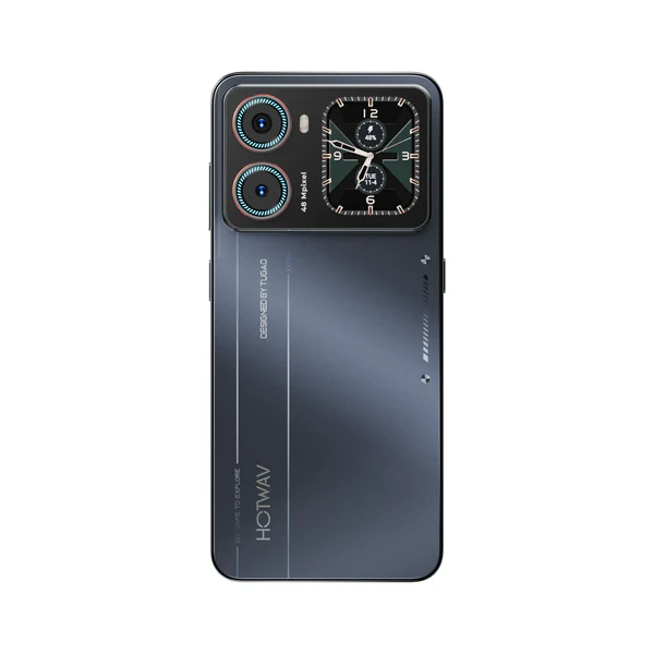 HOTWAV X100 GT Smartphone, Black, 4G, 6.9" HD+, 20GB RAM (8GB + 12GB expandable), 256GB, Unisoc T7280, 5160mAh, 20W Fast Charging, 2.02" Secondary Display, 48MP Camera, Android 16, NFC, Dual SIM [3]