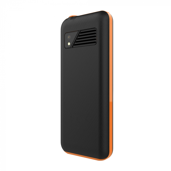 Telefon Mobil iSEN F23, Negru/Portocaliu, 4G, Ecran de 2.4", 48MB RAM, 128MB ROM, Radio FM, BT, Camera de 8W, Dual SIM Hybrid, Baterie de 1800mAh [6]