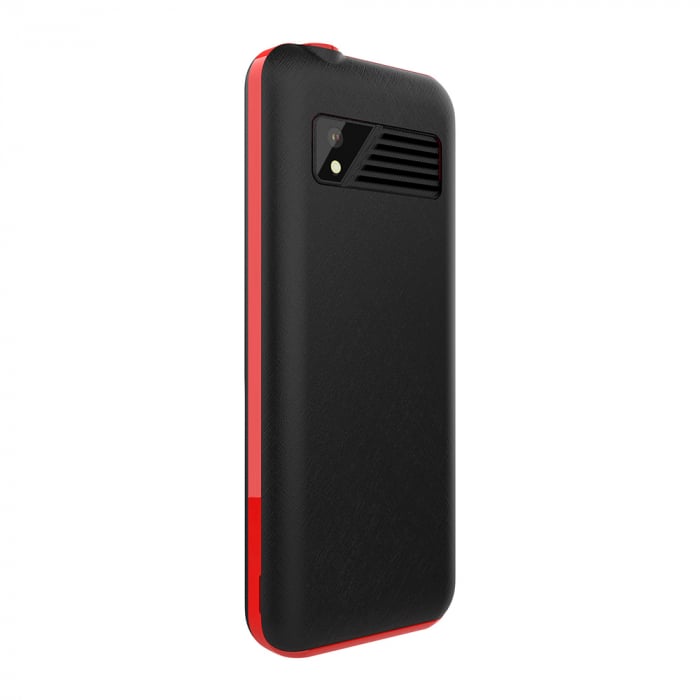 iSEN F23 Mobiltelefon, Fekete/Piros, 4G, 2.4" Kijelző, 48MB RAM, 128MB ROM, FM Rádió, BT, 8W Kamera, Dual SIM Hybrid, 1800mAh Akkumulátor [4]