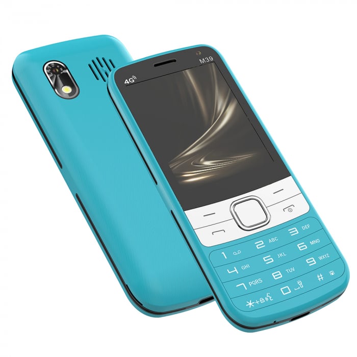 Mobile Phone iSEN M39, Blue, 4G, Android 12, 2.8" Touch Screen, 2GB RAM, 16GB ROM, TF Card, 2MP + 2MP Camera, 2500mAh, Dual SIM [15]