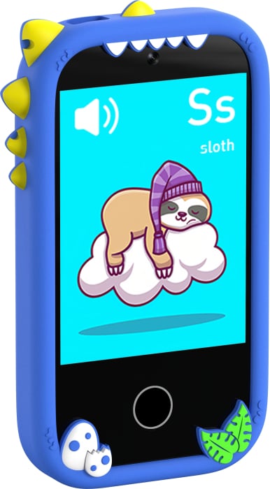 iSEN W5 Gyermek Mobiltelefon, Kék, 2.8" Érintőképernyő, 32GB ROM, Többfunkciós (Fotó, Videó, Játékok, Zene, Oktatás), 30W Pixeles Kamera, 600mAh, DC-5V, Szilikon Tok [6]