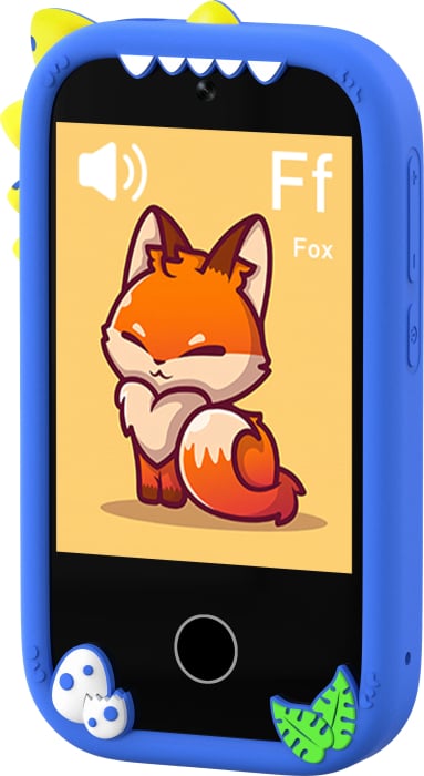 iSEN W5 Gyermek Mobiltelefon, Kék, 2.8" Érintőképernyő, 32GB ROM, Többfunkciós (Fotó, Videó, Játékok, Zene, Oktatás), 30W Pixeles Kamera, 600mAh, DC-5V, Szilikon Tok [12]