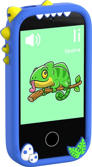 iSEN W5 Gyermek Mobiltelefon, Kék, 2.8" Érintőképernyő, 32GB ROM, Többfunkciós (Fotó, Videó, Játékok, Zene, Oktatás), 30W Pixeles Kamera, 600mAh, DC-5V, Szilikon Tok [7]