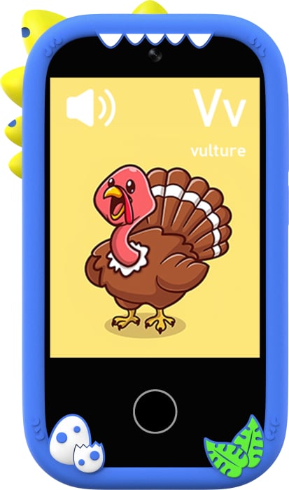 iSEN W5 Gyermek Mobiltelefon, Kék, 2.8" Érintőképernyő, 32GB ROM, Többfunkciós (Fotó, Videó, Játékok, Zene, Oktatás), 30W Pixeles Kamera, 600mAh, DC-5V, Szilikon Tok [15]