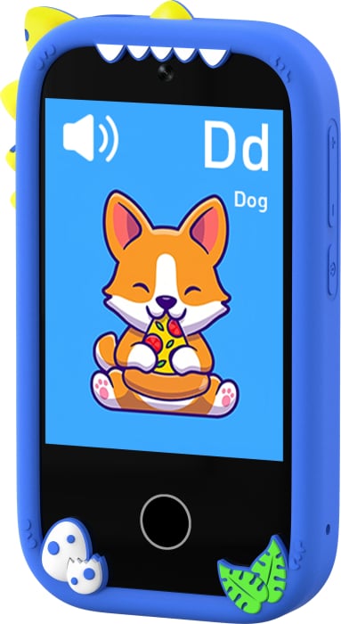 iSEN W5 Gyermek Mobiltelefon, Kék, 2.8" Érintőképernyő, 32GB ROM, Többfunkciós (Fotó, Videó, Játékok, Zene, Oktatás), 30W Pixeles Kamera, 600mAh, DC-5V, Szilikon Tok [11]