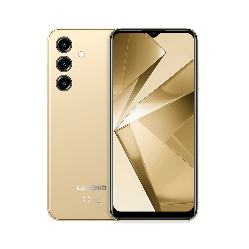 Telefon Mobil Lagenio A10, Auriu, 4G LTE, Ecran 6.52" HD+ 90Hz, 12GB RAM (4GB + 8GB extensibili), 64GB, Cameră 13MP, Android, 5150mAh, Dual SIM [2]