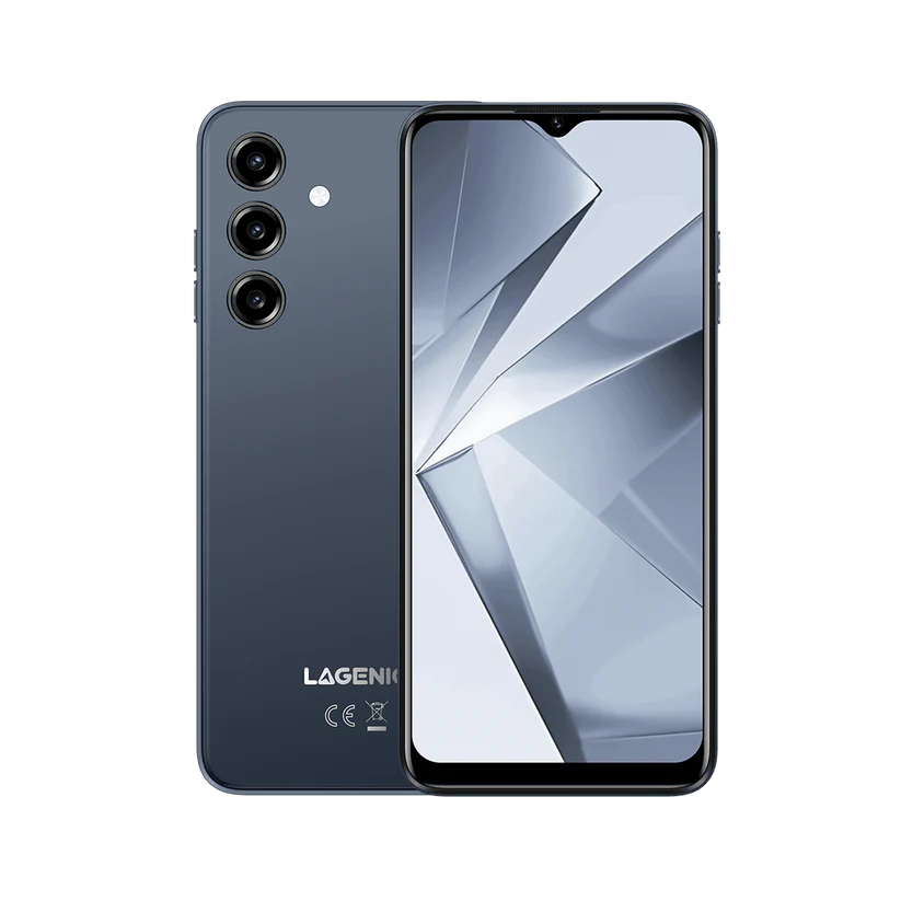 Lagenio A10 Pro Smartphone, Black, 4G LTE, 6.52" HD+ 90Hz Display, 12GB RAM (4GB + 8GB Extended), 128GB, 13MP Camera, Android, 5150mAh, Dual SIM [2]