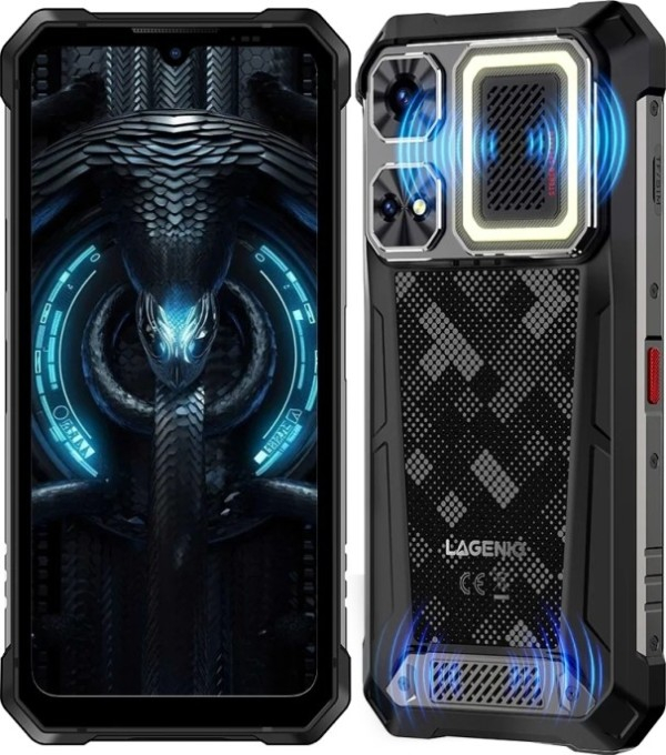 Telefon Mobil LAGENIO Rhino 1 Pro, Negru, 4G, eSIM ,  6.9" HD+ 120Hz, 32GB RAM (8GB + 24GB Extensibili), 256GB ROM, 64MP, Android 16, Unisoc T7250 , NFC , OTG, 12000mAh, 33W, Dual SIM [4]