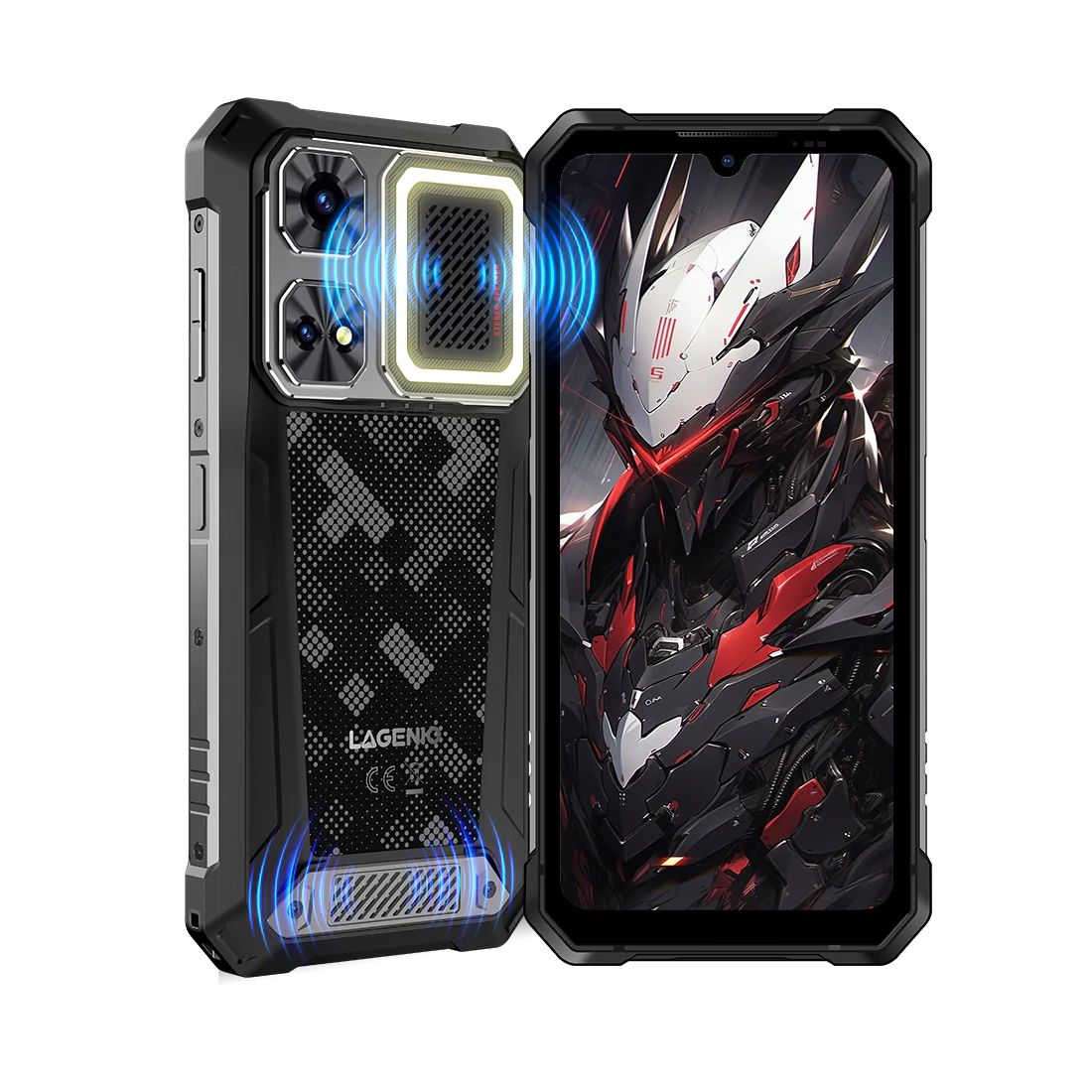 Telefon Mobil LAGENIO Rhino 1 Pro, Negru, 4G, eSIM ,  6.9" HD+ 120Hz, 32GB RAM (8GB + 24GB Extensibili), 256GB ROM, 64MP, Android 16, Unisoc T7250 , NFC , OTG, 12000mAh, 33W, Dual SIM [3]