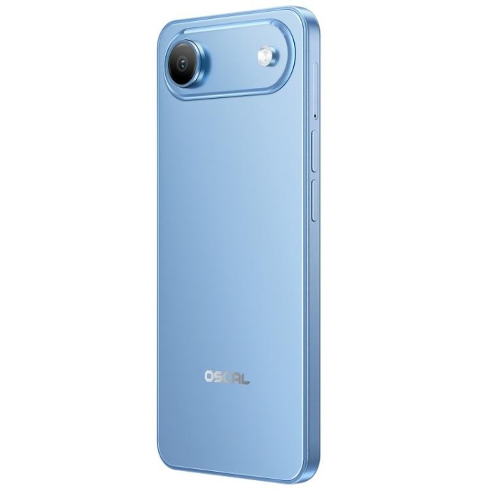 OSCAL FLAT 3C Okostelefon, Kék, 4G, 6.56" HD+ IPS, 16GB RAM (4GB + 12GB bővíthető), 128GB, Unisoc T310, 5000mAh, 32MP, Android 16, Dual SIM [4]