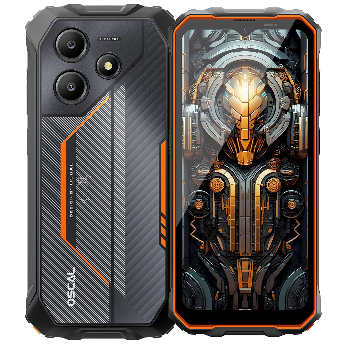 Mobile phone OSCAL MARINE 2, Black, 4G, 6.56